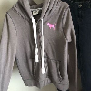 VS Pink short length zip-up